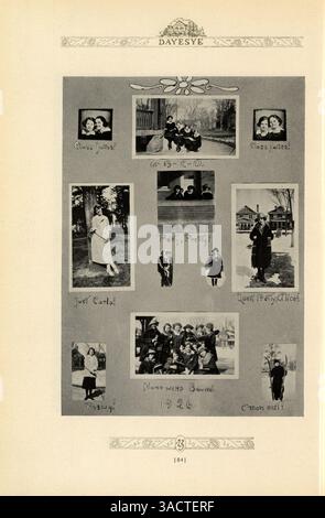Das Jahrbuch 1923 der St. Margaret's Academy enthält Höhepunkte des Schuljahres 1922-1923 und dokumentiert Schüler, Lehrer, Leichtathletik und Veranstaltungen. Stockfoto