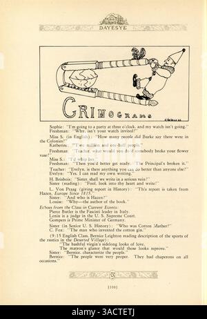 Das Jahrbuch 1923 der St. Margaret's Academy beleuchtet die Aktivitäten, Sportmannschaften, Vereine und bemerkenswerten Veranstaltungen des akademischen Jahres 1922-1923. Stockfoto