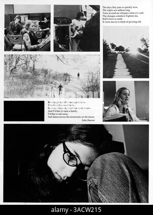Dieses Jahrbuch mit dem Titel „Revolution 75“ dokumentiert die Erfahrungen von Schülern, Lehrern und den Ereignissen der Jefferson High School aus dem akademischen Jahr 1974-1975. Stockfoto