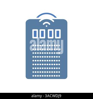 Smart Speaker Black Line Symbol für digitale und gedruckte Projekte. Minimale bereinigte Symbole für Apps und Websites. Moderne, einfache Symbole für UI UX und Branding Stock Vektor