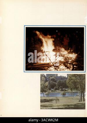 Das Jahrbuch 1979 der Cooper High School in Robbinsdale dokumentiert die Leistungen der Schüler, außerschulische Aktivitäten, Leichtathletik und andere wichtige Ereignisse während des Schuljahres 1978-1979. Stockfoto
