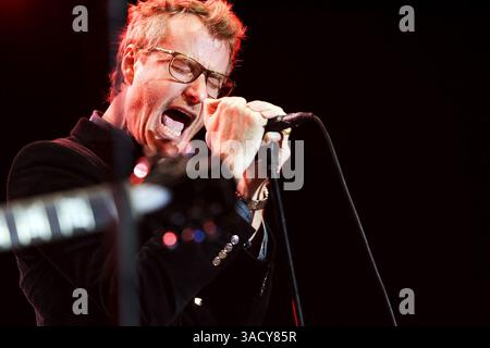 September 2008 – San Diego, Kalifornien, USA – MATT BERNINGER, Frontmann der Indie-Rock-Band „The National“, tritt beim Street Scene Musikfestival 2008 in San Diego, Kalifornien auf (Credit Image: Jerod Harris/ZUMAPRESS.com) Stockfoto