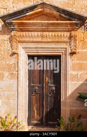 Griechenland, Kreta, Akrotiri. Kloster Agia Triada (Heilige Dreifaltigkeit). Stockfoto
