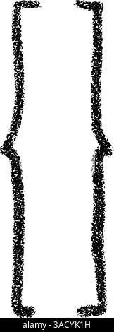 Handgezeichnete geschweifte Klammern und Klammern. Typografie-Symbole kritzeln, eckige Klammern, Textrahmen und Satzzeichen. Flacher Vektor Stock Vektor