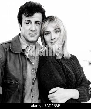 Sylvester Stallone, Darlanne Fluegel, Werbeporträt für den Film, 'Lock Up', Tri-Star Pictures, 1989 Stockfoto