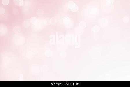 Sanfter rosafarbener Bokeh-Hintergrund mit sanften Lichtern für digitale Projekte, einladend und elegant Stock Vektor