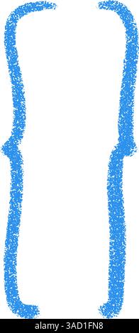 Handgezeichnete geschweifte Klammern und Klammern. Typografie-Symbole kritzeln, eckige Klammern, Textrahmen und Satzzeichen. Flacher Vektor Stock Vektor
