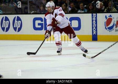 November 2011 - San Jose, Kalifornien, USA S - während des NHL-Spiels zwischen den San Jose Sharks und den Phoenix Coyotes. (Bild: © Dinno Kovic/Southcreek/ZUMAPRESS.com) Stockfoto