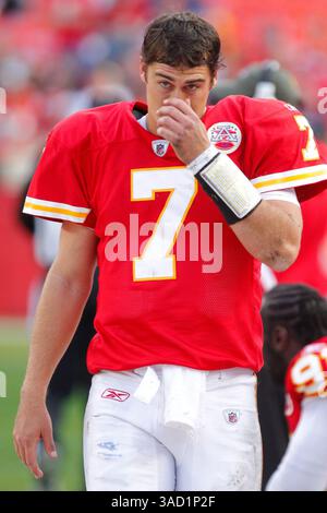 13. November 2011: Matt Cassel #07 von Kansas City während des NFL-Spiels zwischen den Denver Broncos und den Kansas City Chiefs im Arrowhead Stadium in Kansas City MO (Foto: © Kyle Rivas/Cal Sport Media/ZUMAPRESS.com) Stockfoto