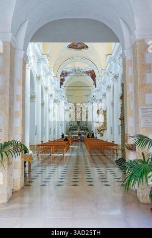Chiesa di San Carlo al Corso Inside, Noto, Noto Valley, Sizilien, Italien Stockfoto