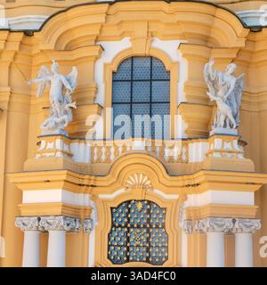 Melk, Österreich. Melk Abbey, berühmte UNESCO-Stätte. Stockfoto