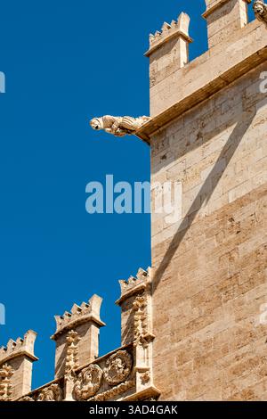 Lonja de la Seda oder Llotja de la Seda (Seidenbörse) UNESCO-Weltkulturerbe, Valencia, Spanien. Stockfoto