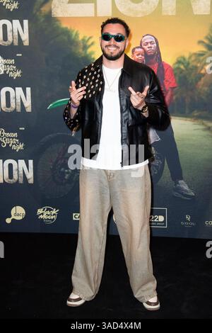 Paris, Frankreich. April 2025. Shaz besuchte die Zion-Premiere im Grand Rex-Kino in Paris, Frankreich am 4. April 2025. Foto: Aurore Marechal/ABACAPRESS. COM Credit: Abaca Press/Alamy Live News Stockfoto