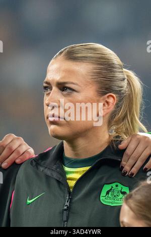 Sydney, Australien. April 2025. Sydney, Australien, 4. April 2025: Porträt von Charlotte Grant (22 Australien) während des internationalen Freundschaftsspiels zwischen Australien und Korea im Allianz Stadium in Sydney, Australien. (NOE Llamas/SPP) Credit: SPP Sport Press Photo. /Alamy Live News Stockfoto
