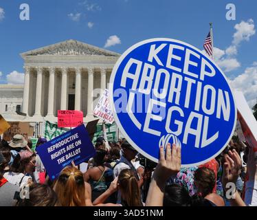 Roe V Wade hat am 25. Juni 2022 gekippt Stockfoto