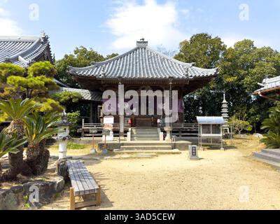 24. März 2025, Tokushima, Japan - Horinji-Tempel - Nummer 9 der 88 Tempel der Shikoku-Pilgerfahrt Stockfoto