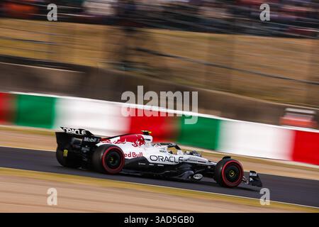 22 TSUNODA Yuki (Jap), Red Bull Racing RB21, Action während des Formel 1 Lenovo Japanese Grand Prix 2025, 3. Runde der FIA Formel-1-Weltmeisterschaft 2025 vom 4. Bis 6. April 2025 auf dem Suzuka Circuit in Suzuka, Japan - Foto DPPI Stockfoto