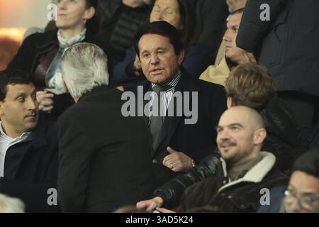 Präsident des FC Nantes Waldemar Kita während des französischen Meisterschaftsspiels der Ligue 1 zwischen dem OGC Nice (OGCN) und dem FC Nantes am 4. April 2025 im Allianz Riviera Stadion in Nizza, Frankreich Stockfoto
