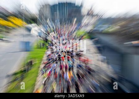 Prag, Tschechische Republik. April 2025. Der Prager Halbmarathon 2025 fand am 5. April 2025 in Prag statt. Quelle: Ondrej Deml/CTK Photo/Alamy Live News Stockfoto