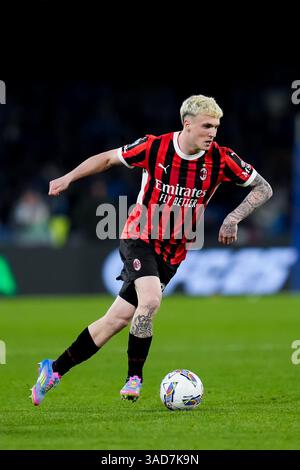 Neapel, Italien. 30. März 2025. Während der Serie A Enilive Match zwischen SSC Napoli und AC Milan am 30. März 2025 im Stadio Diego Armando Maradona in Neapel (Italien) Credit: Giuseppe Maffia/Alamy Live News Stockfoto