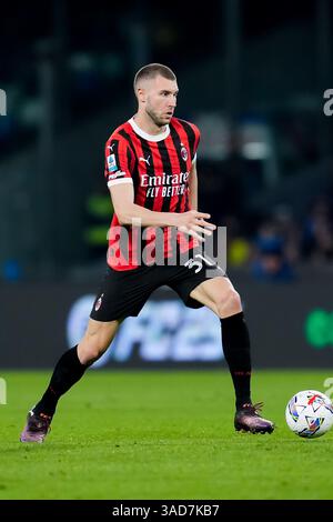 Neapel, Italien. 30. März 2025. Während der Serie A Enilive Match zwischen SSC Napoli und AC Milan am 30. März 2025 im Stadio Diego Armando Maradona in Neapel (Italien) Credit: Giuseppe Maffia/Alamy Live News Stockfoto