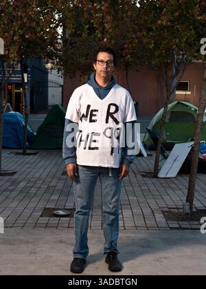 9. November 2011 - San Jose, Kalifornien, USA - SHANE in Occupy San Jose. (Kreditbild: © David I. Gross/zReportage.com/ZUMA) Stockfoto
