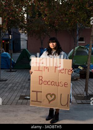 9. November 2011 - San Jose, Kalifornien, USA - JANAE in Occupy San Jose. (Kreditbild: © David I. Gross/zReportage.com/ZUMA) Stockfoto