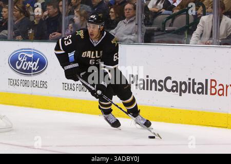 1. Dezember 2011: Dallas, Texas, USA: Mike Ribeiro (63), der die Dallas Stars und Ottawa Senators spielte. Dallas besiegt Ottawa 3-2 im American Airlines Center (Foto: © Andrew Dieb/Southcreek/ZUMAPRESS.com) Stockfoto