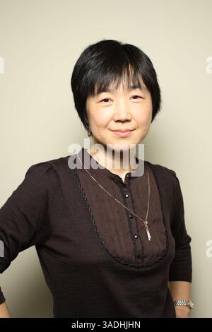 April 2008 - Tokio, Japan - Nissan weibliche Manager und Führungskräfte, MIYUKI TAKAHASHI, eine General Manager für Diversity Development Office, posieren vor der Kamera in ihrem Büro in Tokio (Credit Image: Ko Sasak/ZUMAPRESS.com) Stockfoto