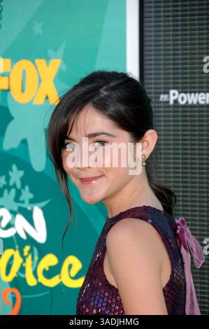 Isabelle Fuhrman während der TEEN CHOICE AWARDS 2009, die am 9. August 2009 im Gibson Amphitheater in Los Angeles stattfanden. Foto: Michael Germana - Globe Photos, Inc..K62548MGE (Credit Image: Michael Germana/Globe Photos/ZUMAPRESS.com) Stockfoto