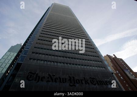 November 2007 - New York, New York, USA - das Hauptquartier der New York Times in New York City, Samstag, 24. November 2007 (Credit Image: NorthFoto/ZUMAPRESS.com) Stockfoto