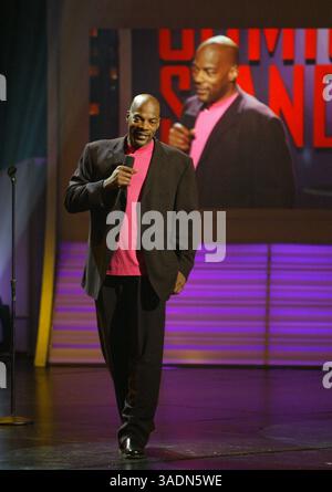 August 2004; Glendale, CA, USA; der Funnyman ALONZO BODDEN gewann die TV-Reality-Show Last Comic Standing: Battle of the Best. (Bild: Phil Han/ZUMAPRESS.com) Stockfoto