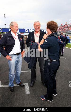 L bis R): Dr. Helmut Marko (AUT) Red Bull Motorsport Consultant bei Dietrich Mateschitz (Credit Image: Sutton Motorsports/ZUMAPRESS.com) Stockfoto