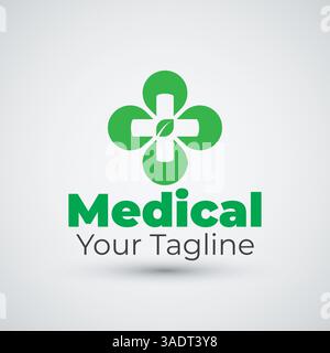 Modernes Medizinisches Logo Gesundheit Icon Vektor Logo Design Stock Vektor
