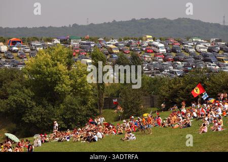 Fans...Formel-1-Weltmeisterschaft, Rd 11, Großer Preis Von Ungarn, Qualifikationstag, Budapest, Ungarn, Samstag, 2. August 2008 (Credit Image: Sutton Motorsports/ZUMAPRESS.com) Stockfoto