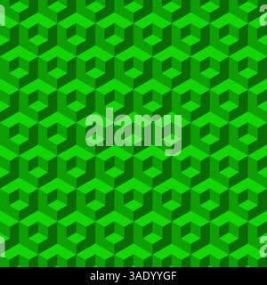 Abstrakter Vektor isometrischer 3D-Mosaikhintergrund Stock Vektor