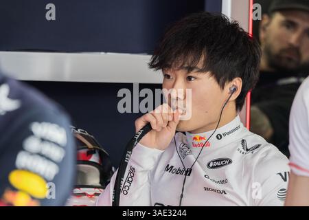 Suzuka, Japan. April 2024. Yuki Tsunoda aus Japan und Visa Cash App RB Formel 1 Team während des Formel 1 Großen Preises von Japan. Quelle: SOPA Images Limited/Alamy Live News Stockfoto