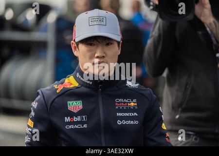 Suzuka, Japan. April 2024. Yuki Tsunoda aus Japan und Visa Cash App RB Formel 1 Team während des Formel 1 Großen Preises von Japan. Quelle: SOPA Images Limited/Alamy Live News Stockfoto