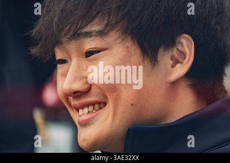 Suzuka, Japan. April 2024. Yuki Tsunoda aus Japan und Visa Cash App RB Formel 1 Team während des Formel 1 Großen Preises von Japan. Quelle: SOPA Images Limited/Alamy Live News Stockfoto