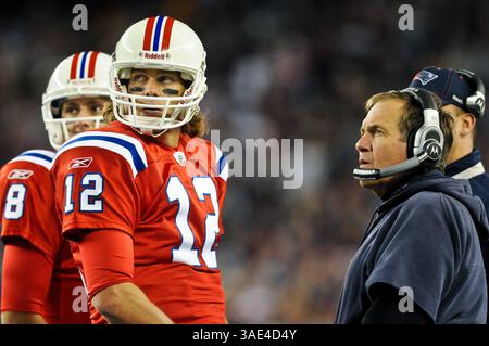 Oktober 31, 2010 - Foxborough, Massachusetts, Vereinigte Staaten von Amerika - New England Patriots QB Tom Brady (Kreditbild: Geoff Bolt/SGM/ZUMAPRESS.com) Stockfoto