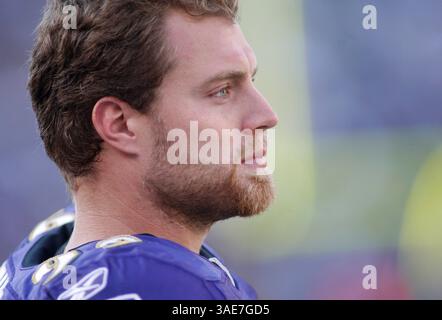 Baltimore Ravens OLB Paul Kruger (99). Baltimore Ravens besiegt die Houston Texans 29-14 am 16. Oktober 2011 im M&T Bank Stadium in Baltimore, MD. Foto: Mike Buscher/ Cal Sport Media(Credit Image: © Mike Buscher/Cal Sport Media/ZUMAPRESS.com) Stockfoto