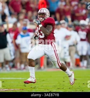 22. Oktober 2011: Stepfan Taylor (33) wurde im Stanford Stadium in Palo Alto, CA. Stanford besiegte Washington mit 65:21. â© Damon Tarver/Cal Sport Media(Kreditbild: © Damon Tarver/Cal Sport Media/ZUMAPRESS.com) Stockfoto