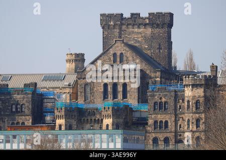 HMP Armley in Leeds wird repariert und modernisiert Stockfoto