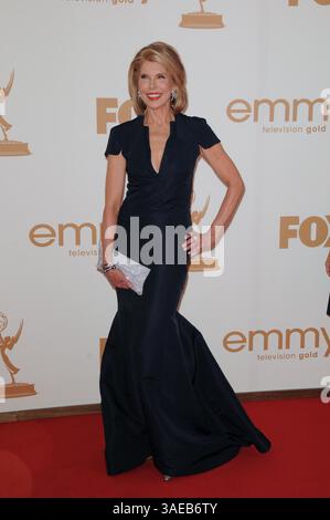 September 2011 - Los Angeles, Kalifornien, USA - Christine Baranski.63. PRIMETIME EMMY AWARDS 2011 (Ankunft) im Nokia Theatre LA Live, Los Angeles, CA. Bis 2011. September. (Foto: © TLeopold/Globe Photos/ZUMAPRESS.com) Stockfoto