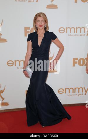 September 2011 - Los Angeles, Kalifornien, USA - Christine Baranski.63. PRIMETIME EMMY AWARDS 2011 (Ankunft) im Nokia Theatre LA Live, Los Angeles, CA. Bis 2011. September. (Foto: © TLeopold/Globe Photos/ZUMAPRESS.com) Stockfoto