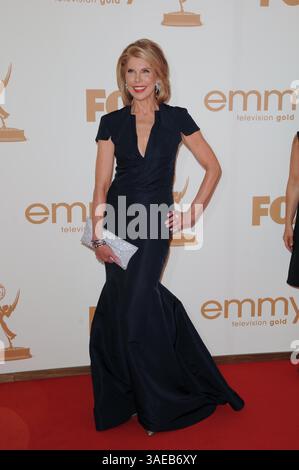 September 2011 - Los Angeles, Kalifornien, USA - Christine Baranski.63. PRIMETIME EMMY AWARDS 2011 (Ankunft) im Nokia Theatre LA Live, Los Angeles, CA. Bis 2011. September. (Foto: © TLeopold/Globe Photos/ZUMAPRESS.com) Stockfoto