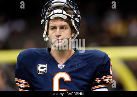 18. September 2011: Chicago Bears Quarterback Jay Cutler #6 vor dem NFL Football Spiel zwischen den Chicago Bears und den New Orleans Saints im Louisiana Superdome in New Orleans, LA. (Bild: © Jonathan Bachman/Cal Sport Media/ZUMAPRESS.com) Stockfoto