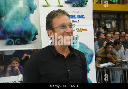 Oktober 2001; Los Angeles, CA, USA; Schauspieler TIM ALLEN bei der Premiere von „Monsters Inc.“. (Bild: Robert Millard/ZUMAPRESS.com) Stockfoto