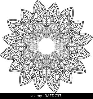Elegante Mandalas für Stressabbau und Farbspaß Stockfoto