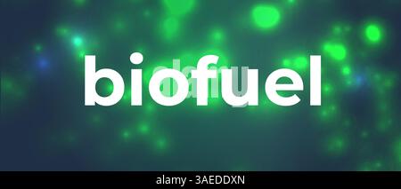 Umweltfreundliche Biokraftstoffkonzepte Hintergrund Für Erneuerbare Energien Stock Vektor